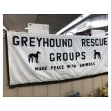 Greyhound Rescue Groups Hanging Banner