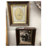 (2) Photos in Antique Walnut Frames