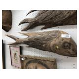 Smaller Hanging Carved Driftwood Fish