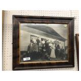 Framed 1900 Photo of Large Family