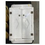 Wood White Painted 2 Door Cupboard