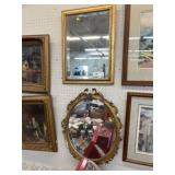 (2) Vintage Framed Mirrors