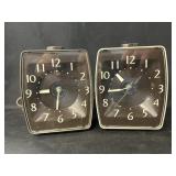 (2) Vintage Electric Shelf Clocks