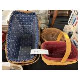 (3) Longaberger Baskets