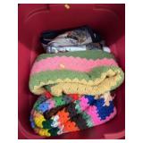 Afghans, Textiles, Storage Tote/Lid