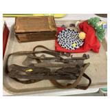 Ice Skates, Cigar Box, Puppet