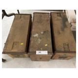 (3) Wooden Cigar Molds