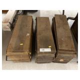 (3) Wooden Cigar Molds