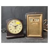 (2) Vintage Electric Shelf Clocks