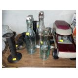 Bottles, Candlesticks, Toy Truck