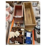 Antique Doll House Furniture, Wooden Train Cars