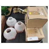 (6) New Glass Lamp Shades
