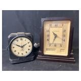 (2) Vintage Electric Shelf Clocks
