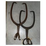 (2) Wrought Iron Tongs