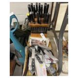 Imported Knives with Block