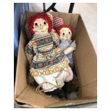 Vintage Raggedy Ann and Andy, Dolls