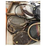 Vintage Tennis Rackets and Covers