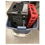 Storage Tote/Lid, Plastic Crates