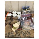 Antique Dutch Clogs, Burlap Feed Bag and Other