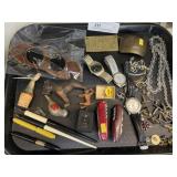 Fountain Pens, Costume Jewelry, Wristwatches