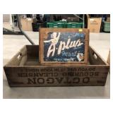 Antique Octagon and Pears Shipping Crates