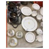 Silverplate and Royal Worcester China