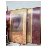 (2) Framed Floral Prints