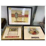 (3) Framed Cigar Labels