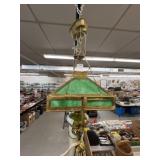 Slag Glass Hanging Fluid Light
