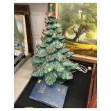 Ceramic Christmas Tree with Bible