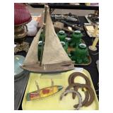 Wooden Boats with Horseshoes