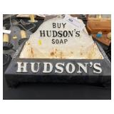 Hudson Soap Cast Metal Advertising Dog Bowl