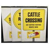 (3) Cardboard Tobacco Advertisements