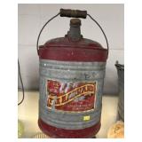 Galvanized Fuel Can