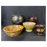 Stoneware Storage Crock and Bowl, Chinaware, etc.