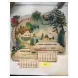 (2) Vtg. Norman Zimmerman (Ephrata) Adv. Calendars
