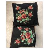 (2) Antique Needlepoint Pillows