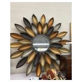 Tin Floral Form Mirror