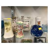 Hat Pin Holders, Vases, Paperweight