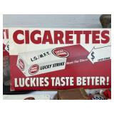 Cardboard Lucky Strike Sign