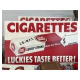 Cardboard Lucky Strike Sign