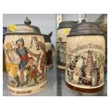 (4) German Beer Steins