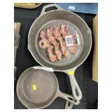 Lodge and Unmarked Frying Pans