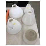 Antique Milk Glass Shades
