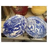 (2) Reproduction Agateware Chargers