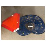 Implement Seat with Caution Sign