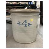No. 4 Straight Sided Storage Crock