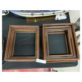(4) Deep Molded Walnut Frames