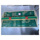 Lighted 7-Up Menu Board