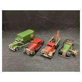 (4) Minic Wind-Up Toy Vehicles